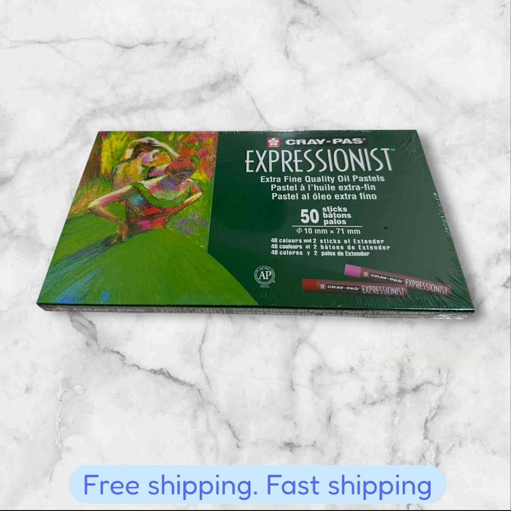 Cray-Pas Expressionist Extra Fine Quality Oil Pastels 50PColors BRAND NEW SEALED