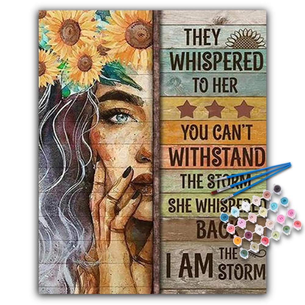 Offito Paint by Numbers Kit for Adults – Inspirational Frameless, BOP1PNF04