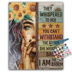 Offito Paint by Numbers Kit for Adults – Inspirational Frameless, BOP1PNF04