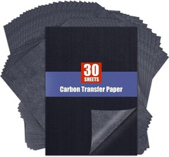 Carbon Paper for Tracing Transfer-Paper Pad 30 Pcs Black Graphite Copy Paper fo