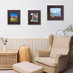DIY Wood Plein Air Frame for Canvas 12×16, 3.1″ Wide Antique Canvas Floater F…