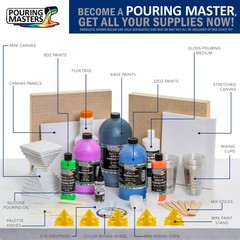 Magic Aqua/Violet Iridescent Special Effects Pouring Paint – Half Gallon Bottle
