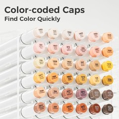 Ohuhu Double Tipped Sketch Art Marker 36 Skin-Tone Colors with 1 Marker Blender