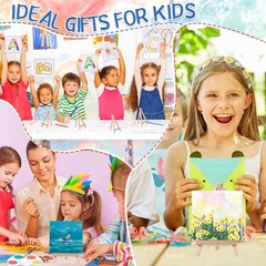 12 Set Mini Paint Set Art Party Favors Gifts 4×4 Small Painting Kits Canvas w…