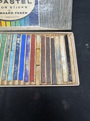 Vintage 1954 Nupastel Color Sticks Pastels 24 Squares New