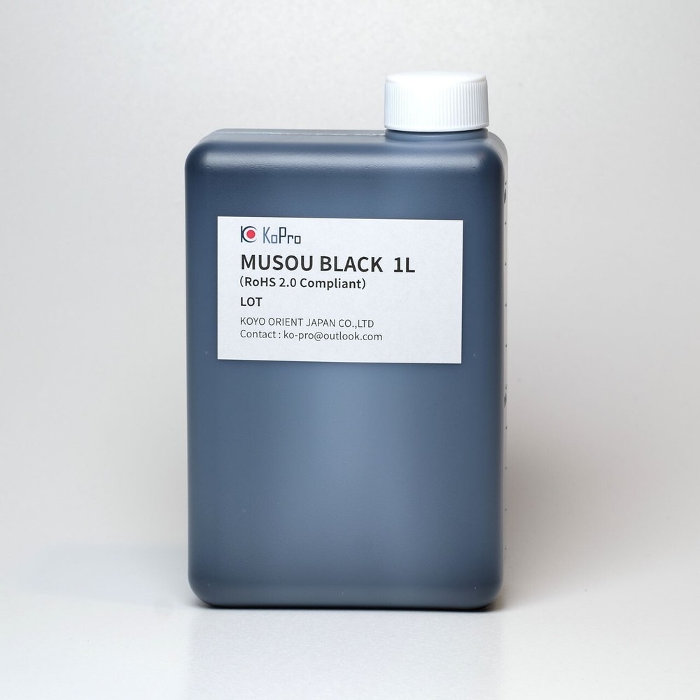 Shin Kokushoku Musou Black Acrylic Paint 1L KOYO Orient Japan