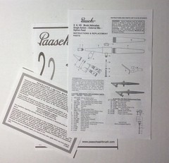 Paasche Single Action Airbrush Set H Series H-#3 Clean with extras