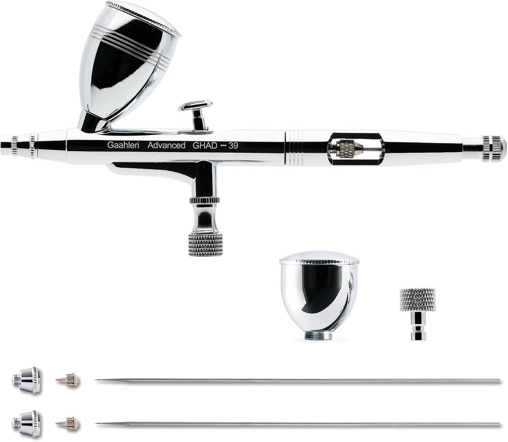 Gaahleri Airbrush 1/2&1/4oz 0.35&0.5mm Dual-Action for Makeup/Nail