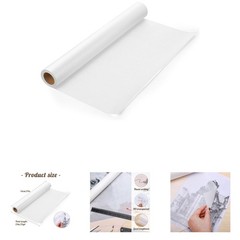 Tracing Paper Roll 17 Inch x 25 Yard White Pattern Paper Translucent for Sewing