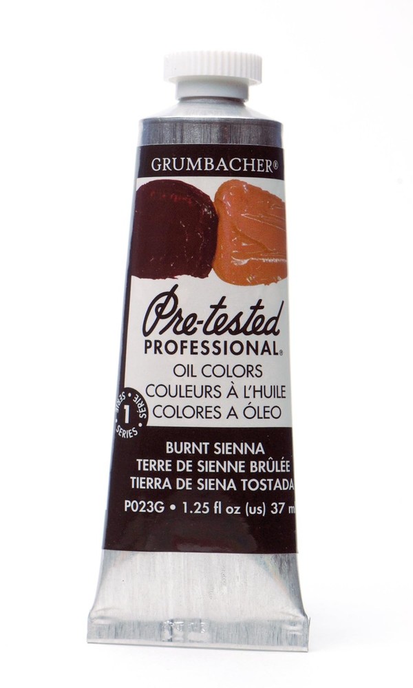 Burnt Sienna P023G PreTested Oil Paint 37ml/1.25 Ounce Tube Art Supply