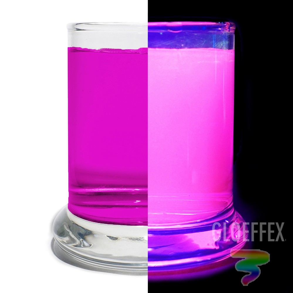 Purple UV Reactive Water Dye Intense Glow with Blacklight!!