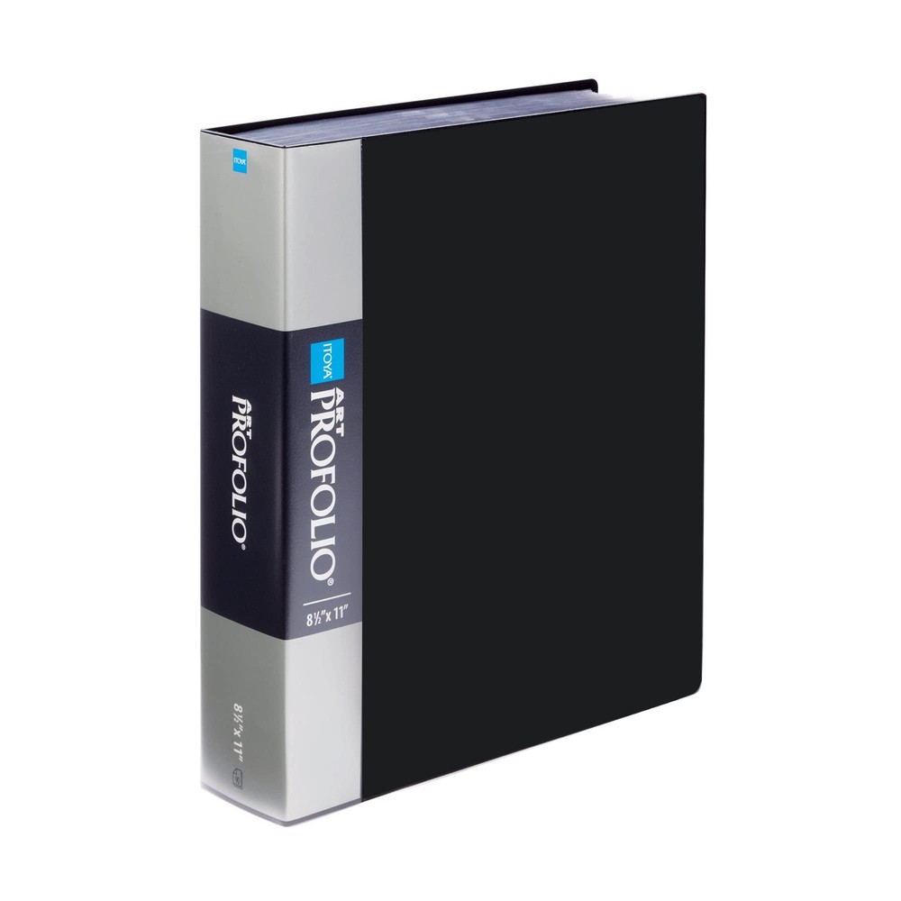 Original Art ProFolio 8.5×11 Black Art Portfolio Binder with Plastic Sleeves …