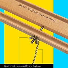 Wood Easel Stand for Display: Wooden Tripod for Poster Board – Natural Color