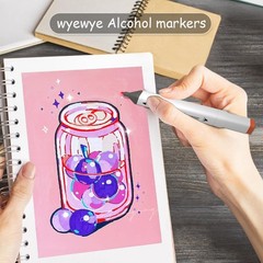 Alcohol Markers, 168 Colors Dual Tip Permanent Art Marker Set for Artists, Co…