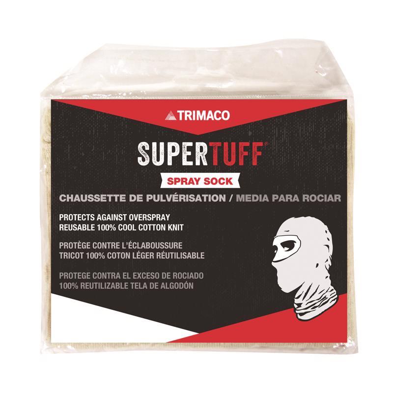 SuperTuff Cotton Spray Sock Hood White One Size Fits Most 1 pk (Pack of 36)