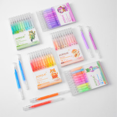 10/100 Colors Acrylic Gel Pens, 1.0 Fine Tip Muticolor Gel Pen Art Set