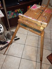Jullian Paris Wooden French Sketch Box Easel Portable Artist Field Easel Tripod