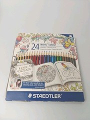 New Colored Pencils Set 24 Colors Pencil Set Staedtler 185C24JB Germany NEW