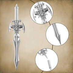 Zonon 12 Pack Ancient Sword Pens Set Fun Novelty 12 Count (Pack of 1), Silver