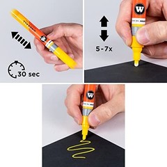 Acrylic Marker Set – Metallic Colors, 2.0mm Line, High Coverage, Refillable, Qui