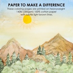 Watercolor Coloring Book, 15 Sheets A5 (8.3 x 5.8),Watercolor Book for Adults…