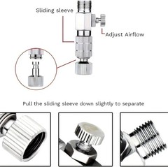 16pc Airbrush Adapter Set 1/8″ 1/4″ Quick Disconnect Hose Fitting Connector Kit