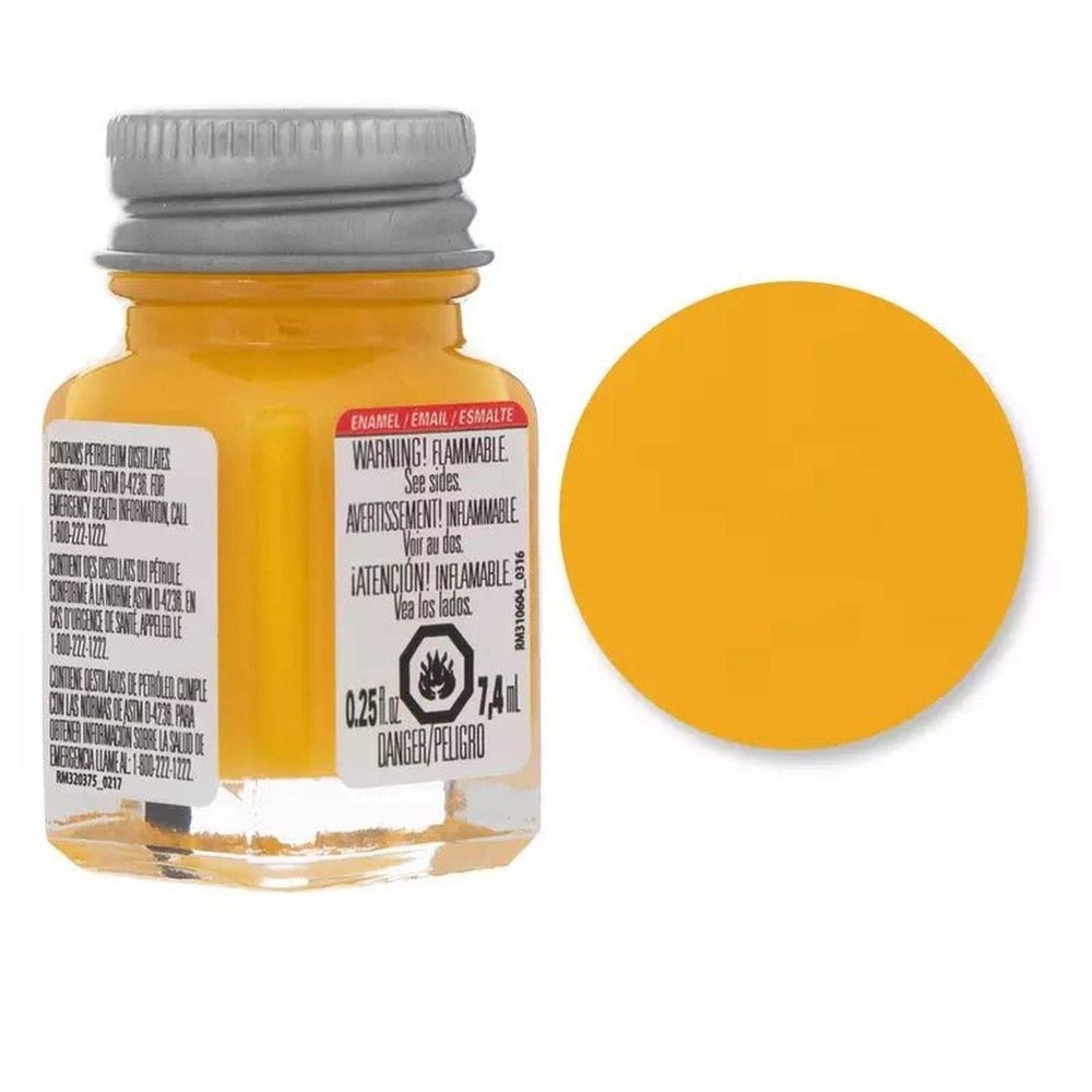 Testors Gloss Yellow Enamel Paint 0.25oz