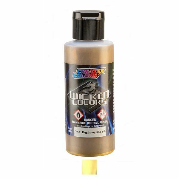 Createx Wicked Colors Metallic Acrylic Airbrush Paint 2oz, 5 Colors Available