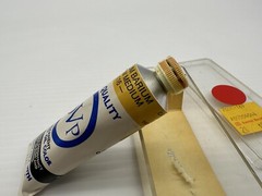 VTG Da Vinci Oil Color 37ml Cadmium Barium Yellow Medium Oil Paint NEW Made USA