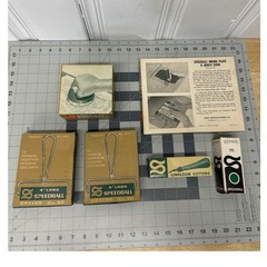 Vintage Speedball Block Printing Kit Multi Brayer Baren Cutter Inking Plate Art
