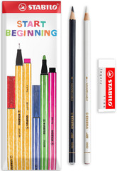 Coloured Pencil for Almost All Surfaces All – Pack of 2 – Black & White