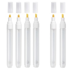Biaungdo 6 Pcs 3 mm 6 mm Empty Fillable Pen, Clear Refillable Paint Pen Blank…