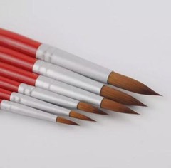 XDT#378 Round Tip Art Brush Set 12Pc #1#2#3#4#5#6#7#8#9#10#11#12 Nylon