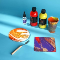 Large Volume Acrylic Pour Paint Set with Tools – Perfect for Art Lovers