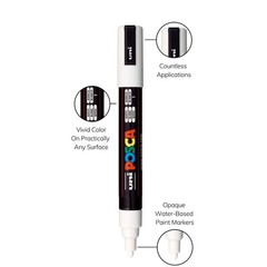 Uni POSCA PC-5M Water-Based Paint Markers,Medium Point 1.8-2.5mm, Assorted Color