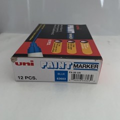 BL- 12 Markers Uni-Paint PX-20 Oil-Based Paint Marker Medium Line Color BLUE