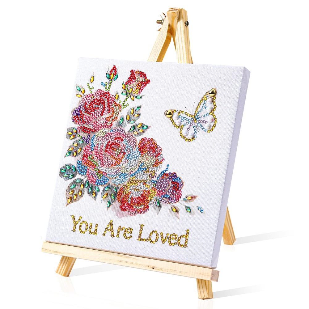 Diamond Art Kit for Adults Framed 8″x8″ 8 X 8 Inches, Multi-color