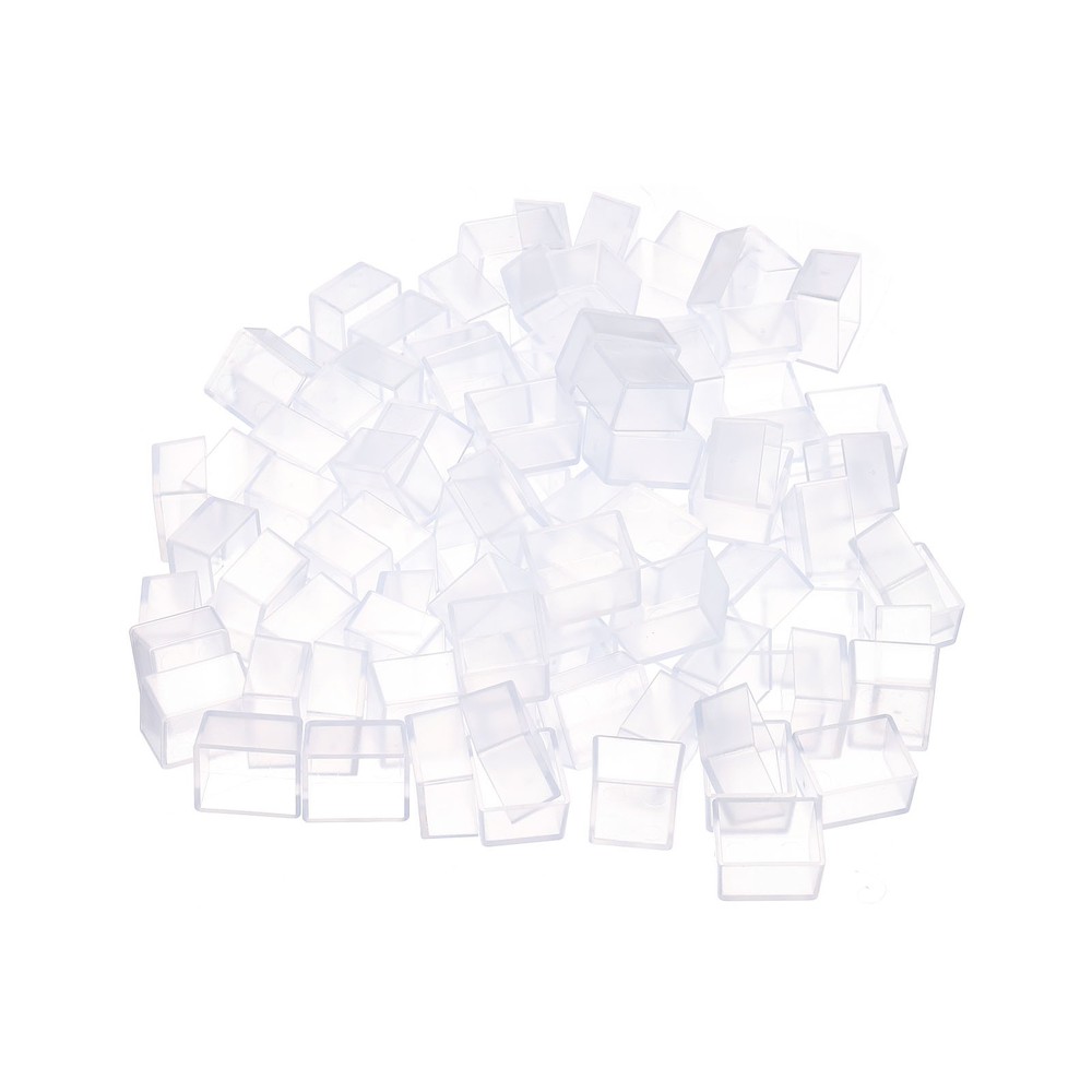 2ml Watercolor Pans, 100 Pack Empty Half Pans Watercolor Tins Style 1, Clear
