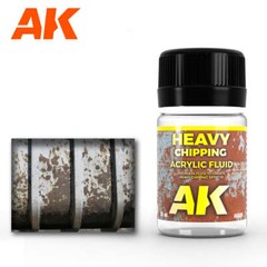AK Interactive AK089 Weathering Heavy Effects Chipping Fluid Acrylic 35ml – US