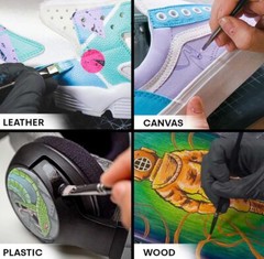 Angelus Acrylic Leather Paint 4 fl oz Flat White for Shoes and Sneakers