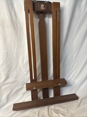 Vintage Wood Grumbacher No. 233 Easel Foldable With Handle Paint Draw Travel Art