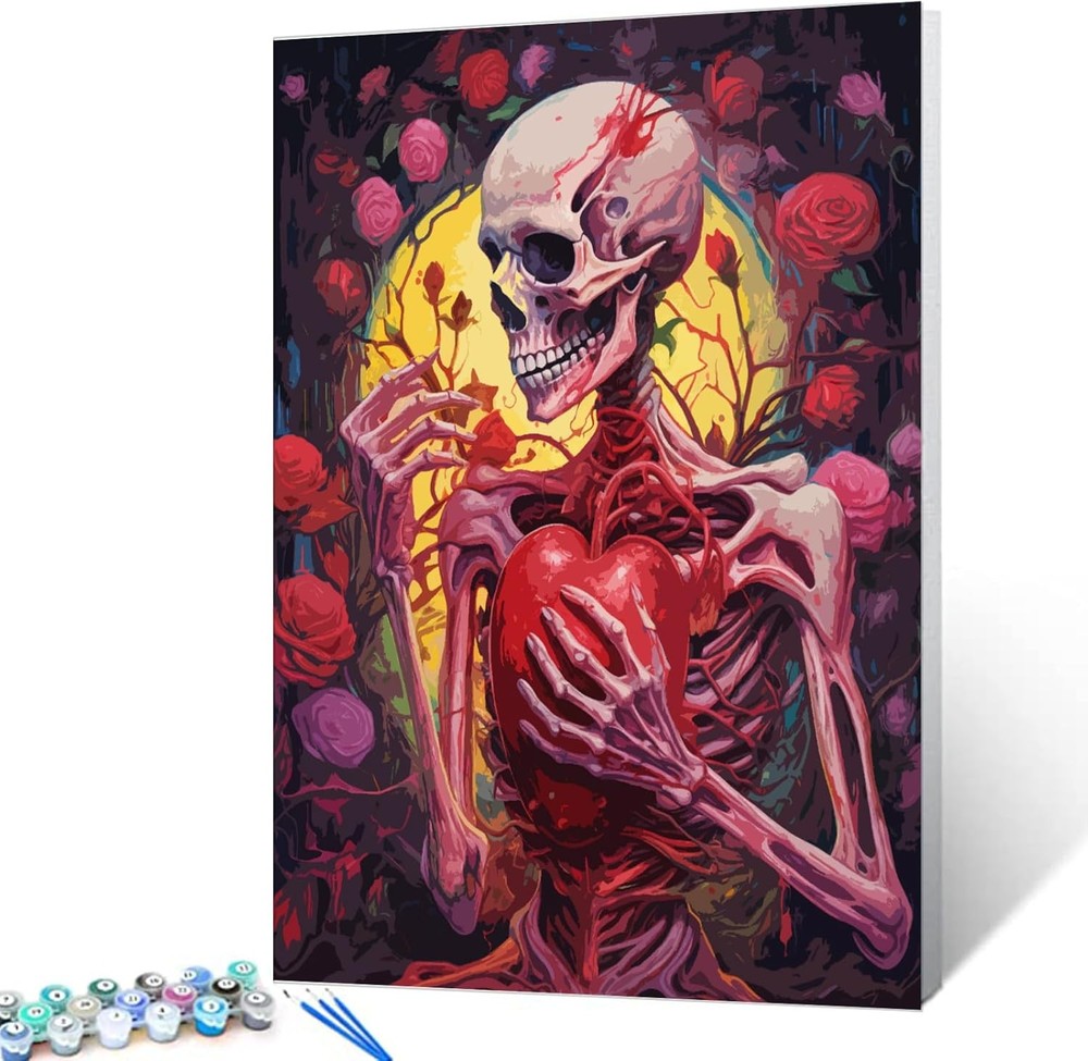 Tucocoo 16''x20''(Frameless), Paint by number-Skeleton 01