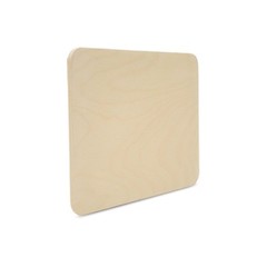Wood Rectangle Plaque 14″, 1/4 Thick Rounded Edged Blank Wood Sign | Woodpeckers