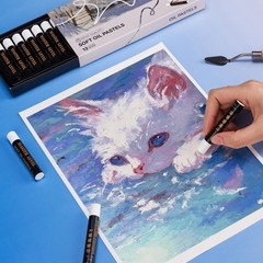 LIGHTWISH White Oil Pastels – 1 Count (Pack of 1), Color(12 Sticks)