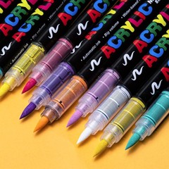 Acrylic Paint Markers,72 Colors with Direct-Liquid Ink Control System