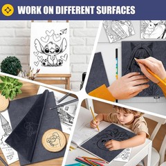 Carbon Paper for Tracing Transfer-Paper Pad 30 Pcs Black Graphite Copy Paper fo