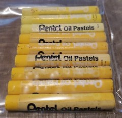 Pentel Oil Pastels 45 pc Some Duplicates Never Used Loose No Box 14 Colors