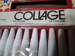 Vintage Markers Collage Made in Italy Tested Art Supplies Rare