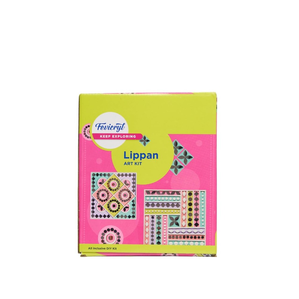 Fevicryl Lippan Mini Art Kit | All-Inclusive DIY Kit with Canvas, Acrylic Colour