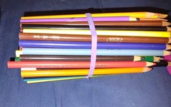 80+ Crayola Colored Pencils and Sharpener assorted colors